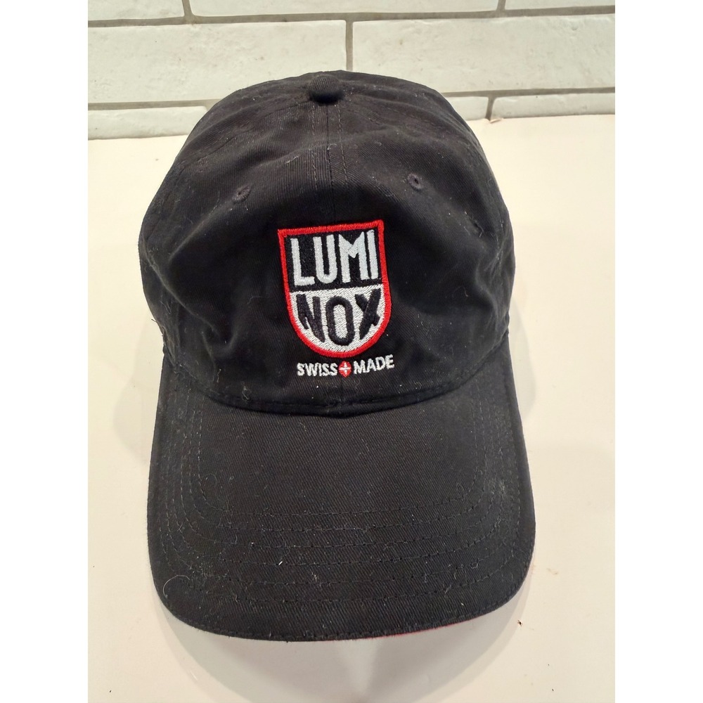 Luminox Baseball Cap Mens OSFM Black Embroidered Logo OTTO Cotton Hat 22-688‎